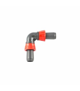 Gomito per manichetta 22mm con anello tape