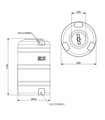 Serbatoio Verticale da esterno Cisterna 300 litri | Rototec