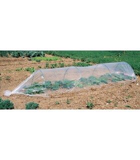 Kit Tunnel in PE 65 cm x 45 h x 300 con telo in PVC Protezione Piante
