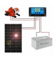 Kit Impianto Fotovoltaico per Orto con Pompa Acqua 12V e Regolatore di Carica