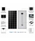 Kit Impianto Fotovoltaico Automatico per Orto con Pompa Acqua 13,25 l/min 12V e Regolatore di Carica