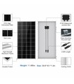 Kit Impianto Fotovoltaico Automatico per Orto con Pompa Acqua 13,25 l/min 12V e Regolatore di Carica