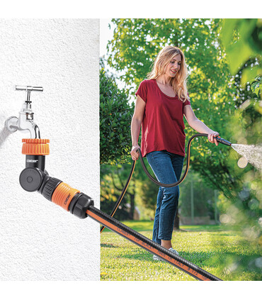 Presa rubinetto 1”-3/4” con snodo Claber per rubinetto