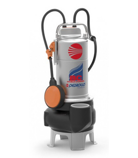 ELETTROPOMPA SOMMERGIBILE BICANALE BC 15/50- 1,5 HP V38O TRIFASE ACQUE LURIDE PEDROLLO