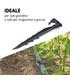 Kit 100 Picchetti reggitubo fine linea per ala gocciolante