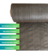 Telo Rete Pacciamatura Marrone Larg. 105 cm | 100 gr/mq