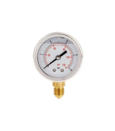 Manometro a secco 0 - 10 per misurazione pressione acqua