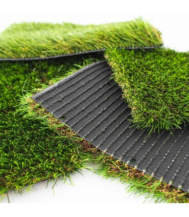 CAMPIONE PRATO SINTETICO Manto Erboso Erba GIARDINO TAPPETO 35 MM 30 cm x 30 cm