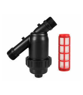 FILTRO A RETE CON SCARICO 1" 1/2 PER ACQUA PULITA - IMPIANTI AGRICOLTURA GIARDINO E ORTO