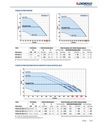 Pedrollo DG-BLU 5 Sistema di pressurizzazione automatico con Inverter HP 1,5 con Inverter