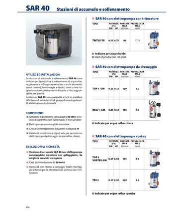 Stazione Accumulo Pedrollo SAR 40 con elettropompe con Trituratore Tritus